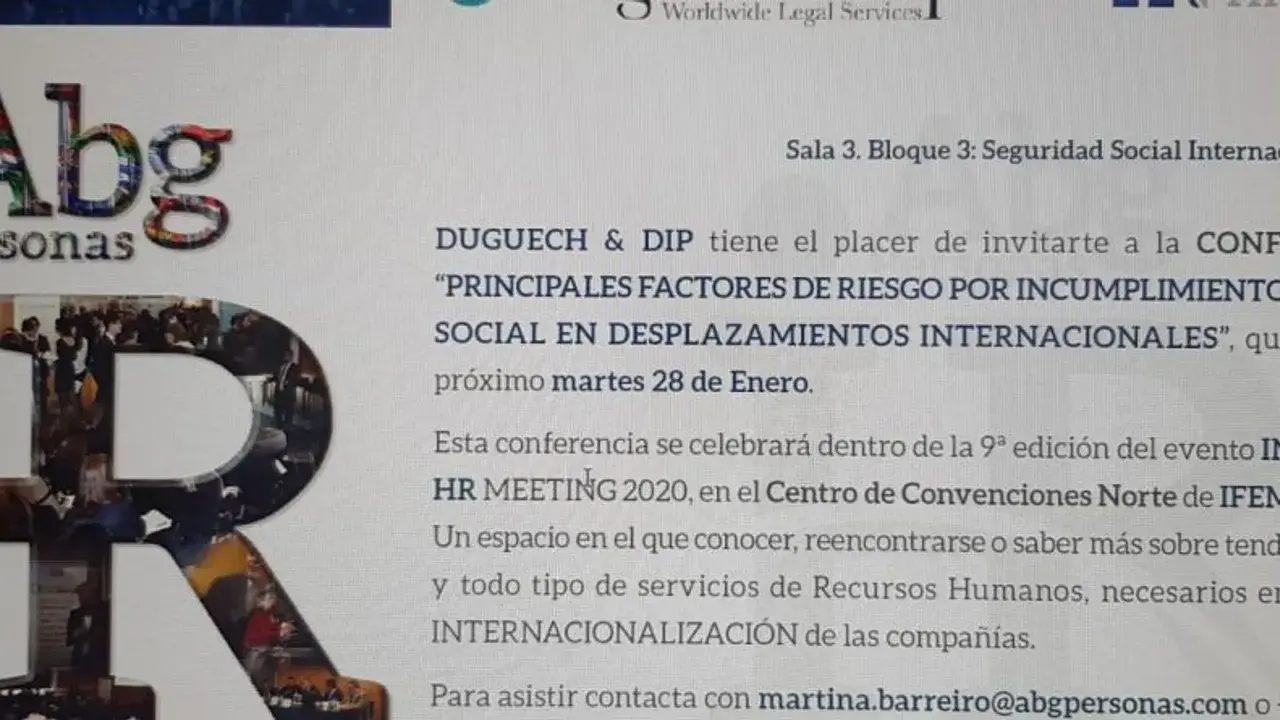 Duguech&Dip estará presente en el International HR Meeting de Madrid