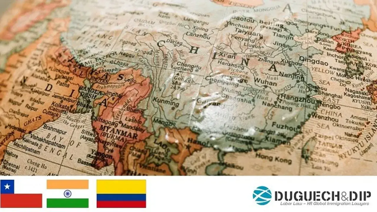 Restricciones en inmigración en Chile, India y Colombia